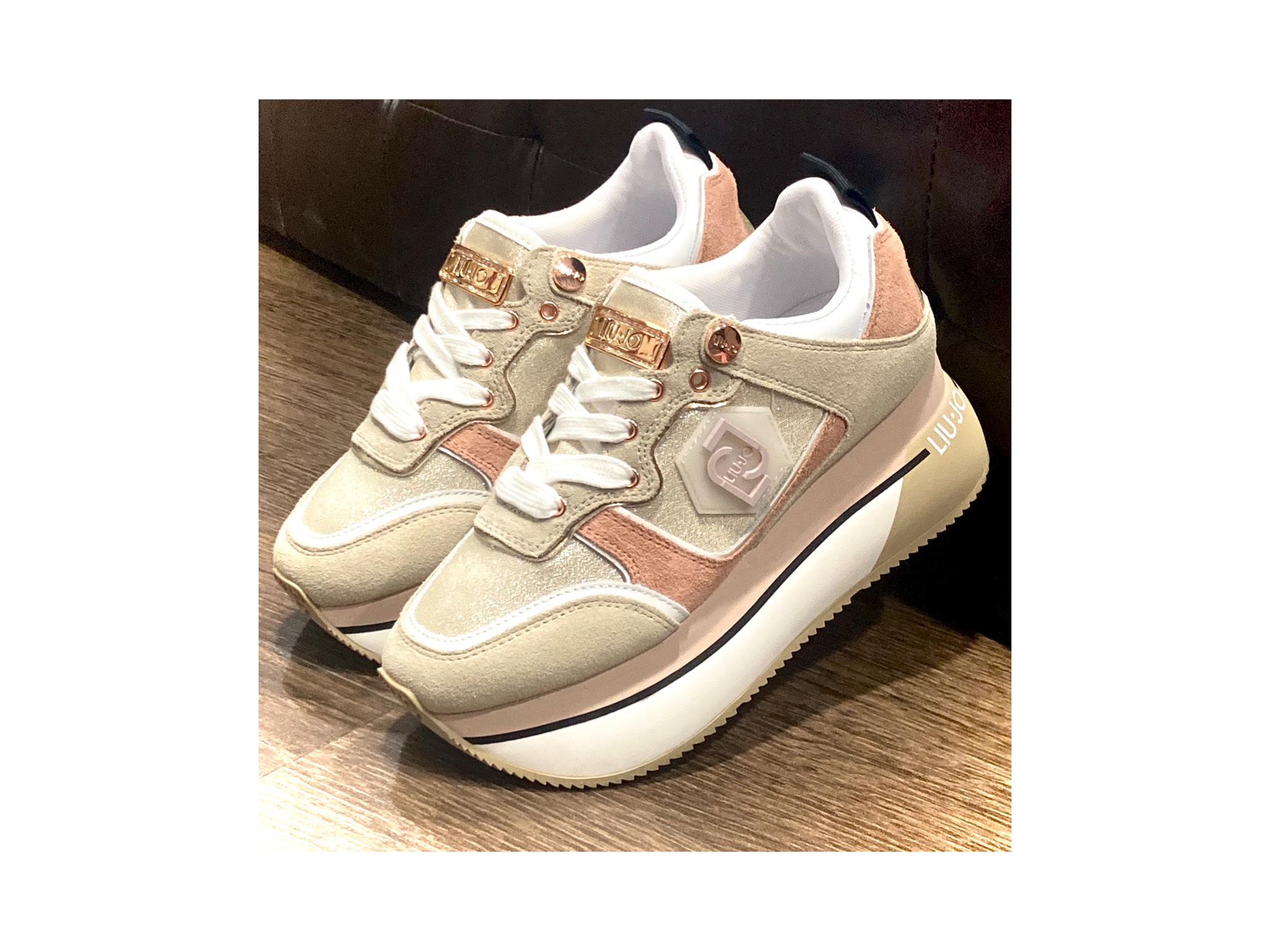 Scarpe liu jo dorate sale