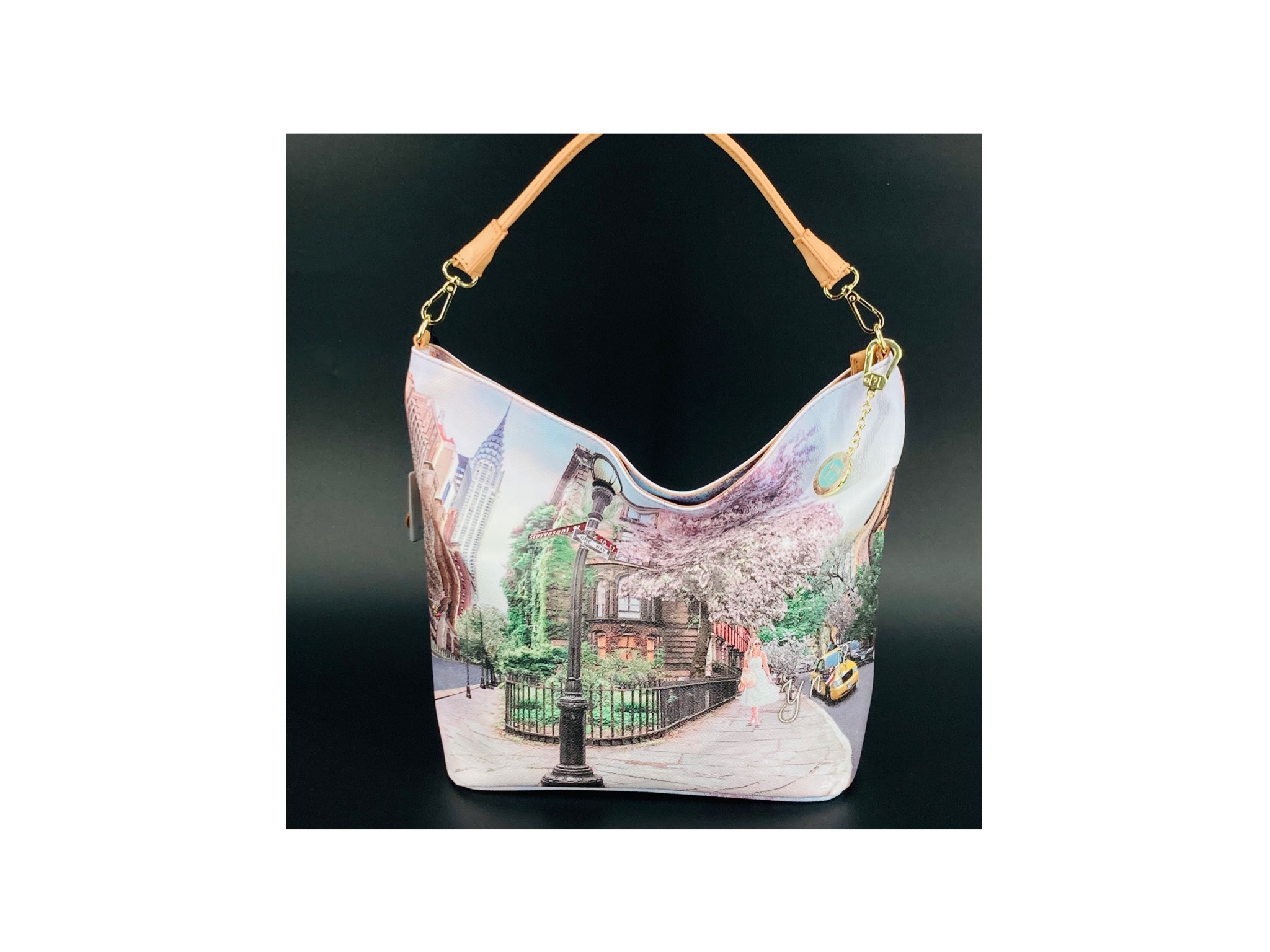 YNOT BORSA SQUARE shopping bag a spalla London Rainbow YES602S4 SALDI -50 EUR 53,00 - IT
