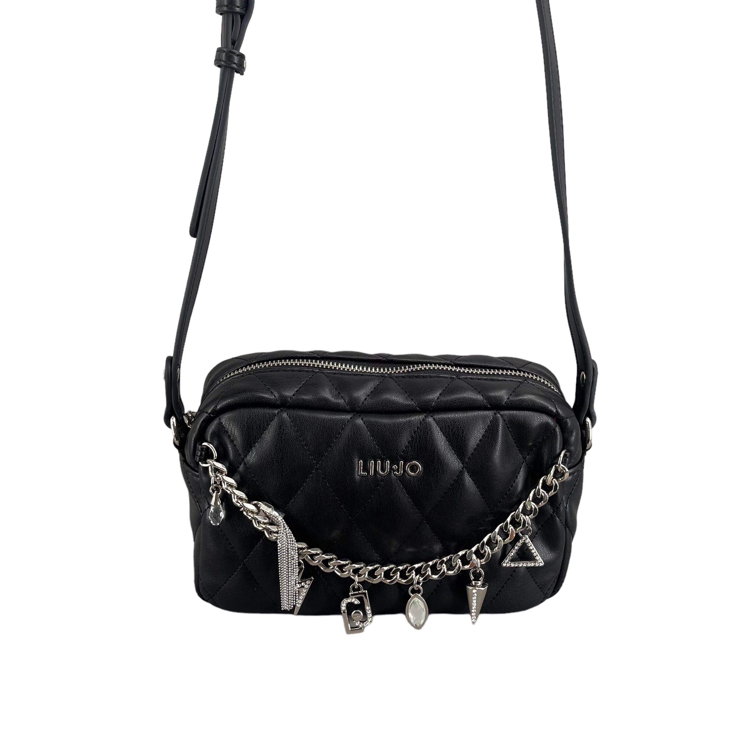 Borsa Donna Liu-jo L Tote Jacquard Nero BS25LJ62 2A5013 T0300 Grande